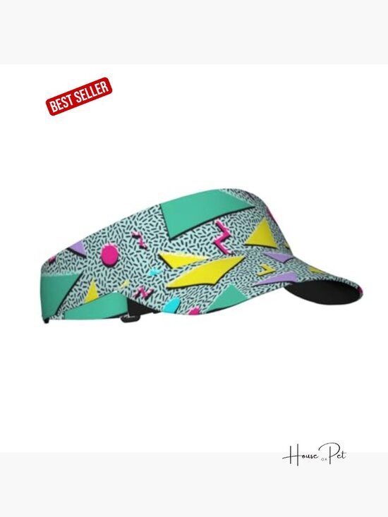 Adjustable Sun Visor Hat UV Protection Lightweight for Running Tennis Golf 90\'s main image 7